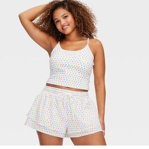 Roller Rabbit x Target Women's Disco Hearts Wave Drawstring Shorts